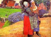 Paul Gauguin Breton Peasants oil painting on canvas